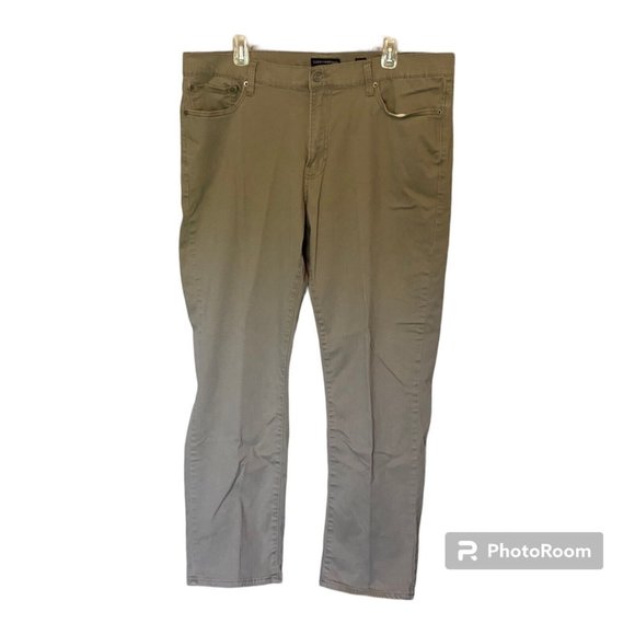 Lucky Brand Other - Lucky Brand Beige Five Pocket Cotton Men's 38x30 Chino Pants 410 Athletic Slim